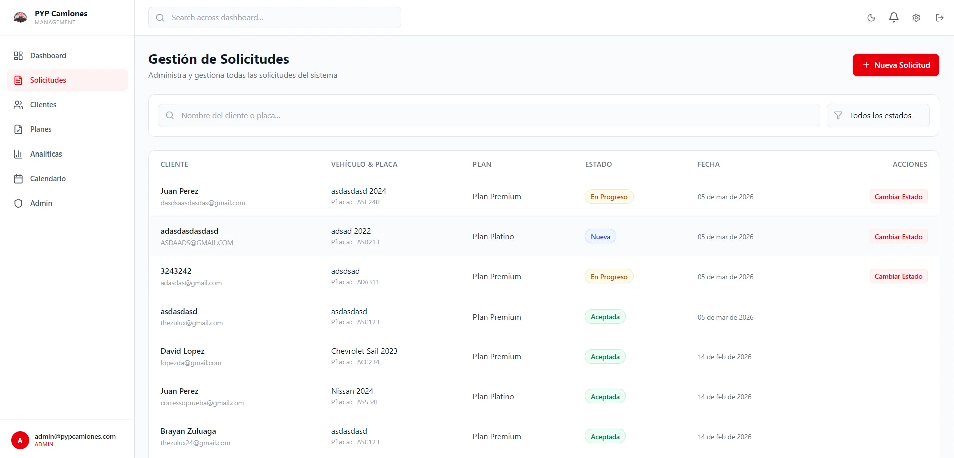 PyP Camiones screenshot 2